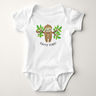 Moderiktig baby NappyTime för gullig sömnig Slot T Shirt