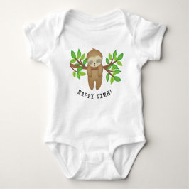 Moderiktig baby NappyTime för gullig sömnig Sloth T Shirt