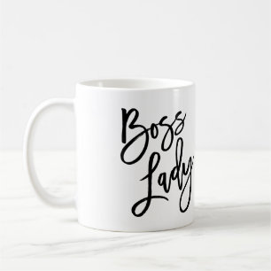Moderiktig bokstäver för chefdam kaffemugg