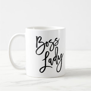 Moderiktig bokstäver för chefdam kaffemugg