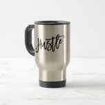 Moderiktig bokstäver för Hustle Resemugg<br><div class="desc">Featuring Modern Lettering that says "Hustle". Great gift for a co-worker,  friend or recent graduate.</div>