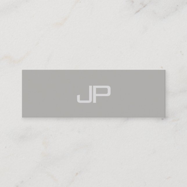 Moderiktig elegant designMonogramMinimalistic Mini Visitkort (Framsida)