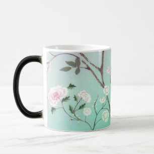 Moderiktig floralBlack/vit 325 ml Morphing mugg