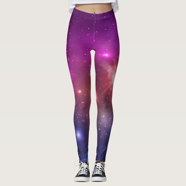 Moderiktig galax leggings (Framsida)