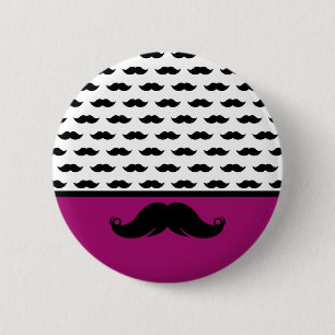Moderiktig HandlebarmustaschMoustache Stache Knapp