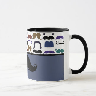 Moderiktig HandlebarmustaschMoustache Stache Mugg