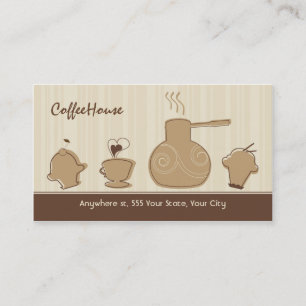 Moderiktig kaffevisitkort visitkort