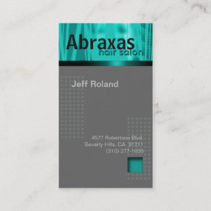 Moderiktig krickagrå färgvisitkort "Abraxas ", Tidsbeställning Kort