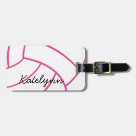 Moderiktig märkre för Monogramvolleybollbagage Bagagebricka