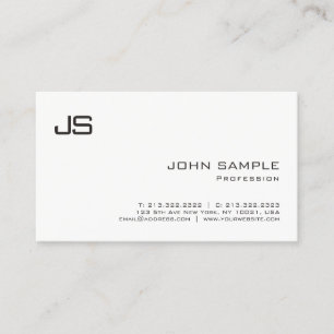 Moderiktig Minimalist idérik elegant Monogramslä Visitkort