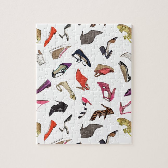 Moderiktig mode skor pussel (Vertikal)