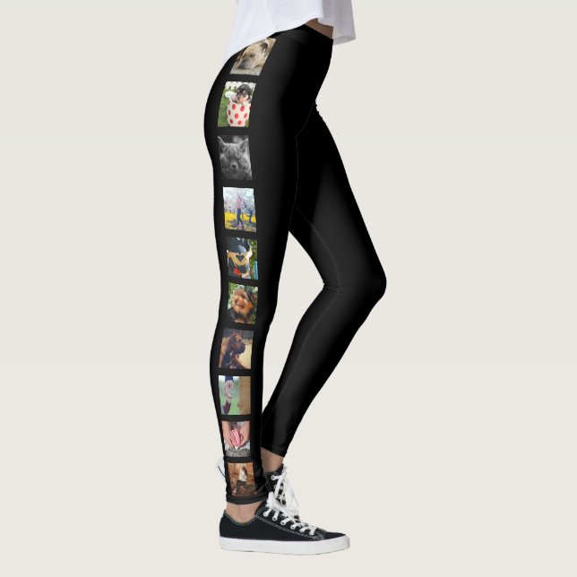 Moderiktig modern fotoremsa leggings (Höger)