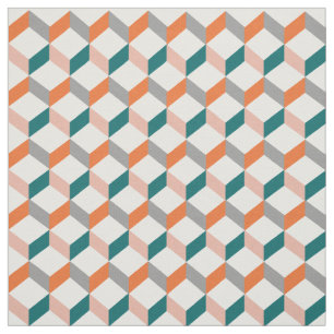 Moderiktig modern optisk illusion mönstrat tryck tyg