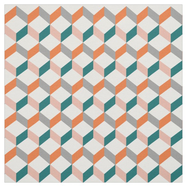 Moderiktig modern optisk illusion mönstrat tryck tyg (Provkarta)