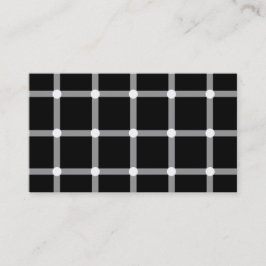 Moderiktig och modern svartvit optisk illusion visitkort