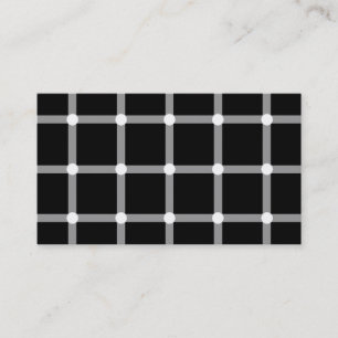 Moderiktig och modern svartvit optisk illusion visitkort