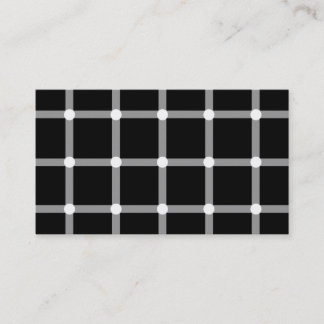Moderiktig och modern svartvit optisk illusion visitkort