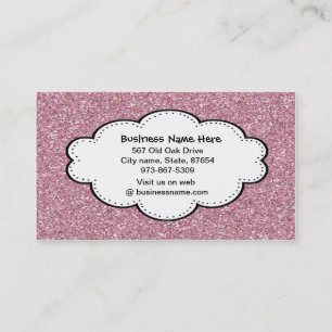 Moderiktig rosa Lipgloss glittervisitkort Visitkort