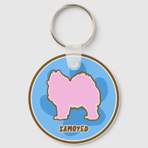Moderiktig Samoyed Nyckelring