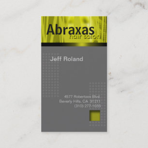 Moderiktig visitkort "Abraxas " för Tidsbeställning Kort