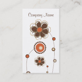 Moderiktig visitkort för blom- design