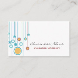 Moderiktig visitkort för blom- design