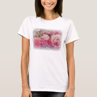 Moderiktig vitT-tröja med det målade rotrycket T Shirt