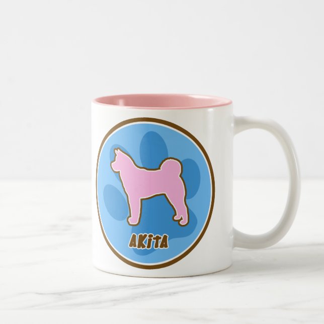 Moderiktiga Akita Två-Tonad Mugg (Höger)