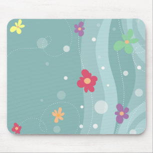 Moderiktiga blom- Mousepad Musmatta