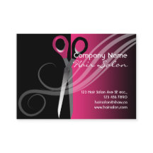 Moderiktiga färgglada hårsalongvisitkortar