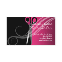 Moderiktiga färgglada hårsalongvisitkortar