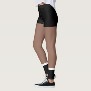 MODERIKTIGA FAUXKORT, CHIC INNEGREJSOLBRÄNNA + LEGGINGS