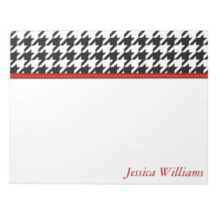 Moderiktiga Houndstooth Anteckningsblock