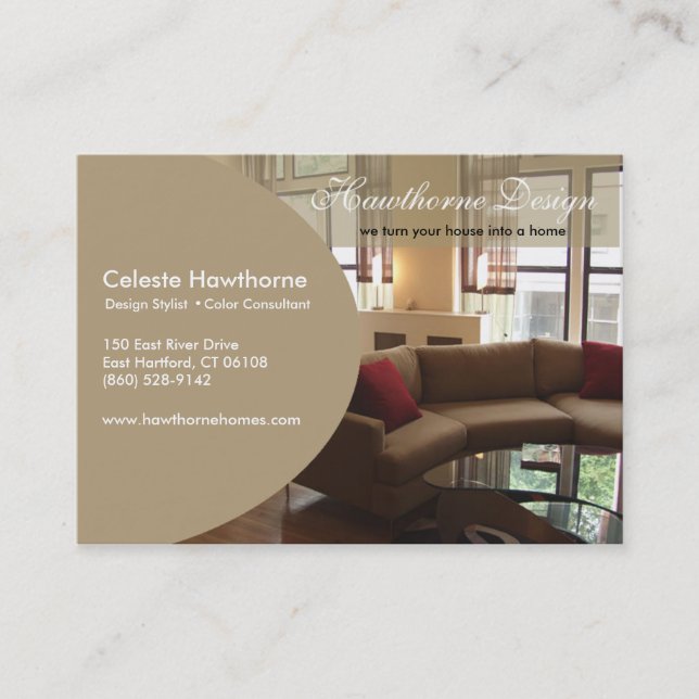 Moderiktiga Ovale profilerar visitkorten Visitkort (Framsida)