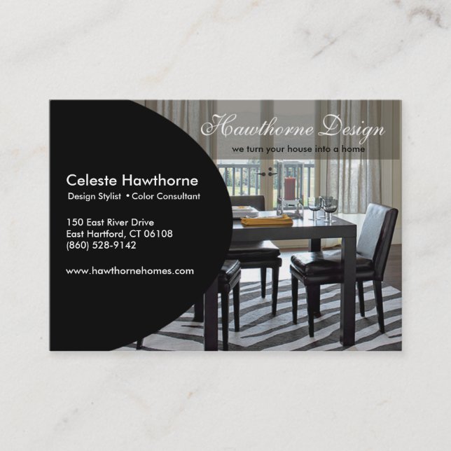 Moderiktiga Ovale profilerar visitkorten Visitkort (Framsida)