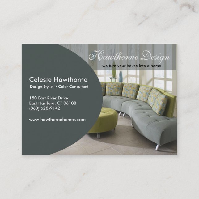 Moderiktiga Ovale profilerar visitkorten Visitkort (Framsida)