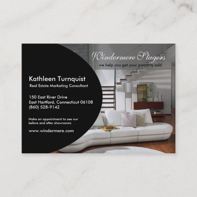 Moderiktiga Ovale profilerar visitkorten Visitkort (Framsida)