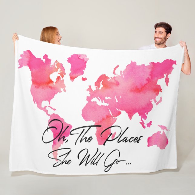 Moderiktiga rosor Oh ställen som hon ska, går Fleecefilt (På plats)