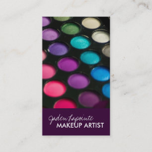Moderiktiga visitkortar för Makeupkonstnär Visitkort
