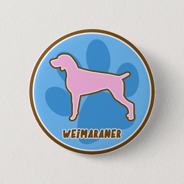 Moderiktiga Weimaraner Knapp (Framsida)