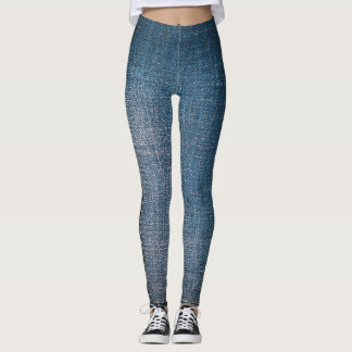 Moderiktigt jeansmönster leggings