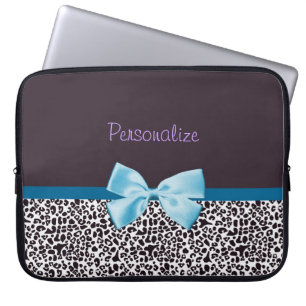 Moderiktigt Leopardtryck och strumpebandsorden med Laptop Sleeve
