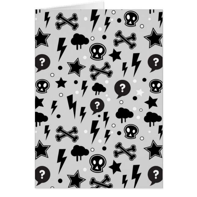 Moderiktigt mönster hälsningskort (Framsidan)