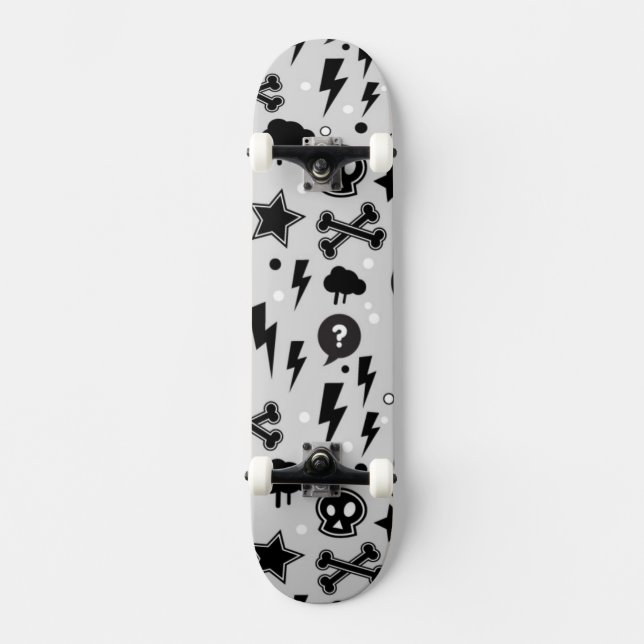 Moderiktigt mönster skateboard bräda 19,5 cm (Framsida)