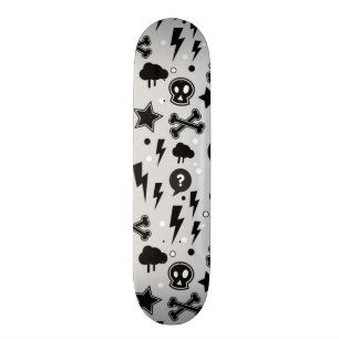 Moderiktigt mönster skateboard bräda 19,5 cm