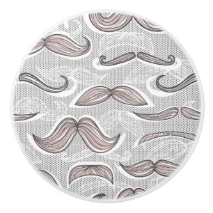 Moderiktigt mustaschmönster knopp