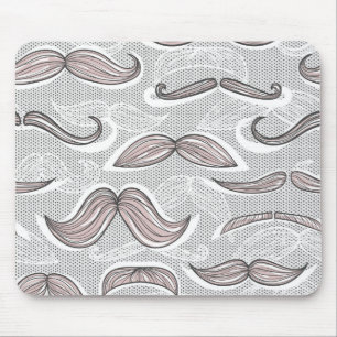 Moderiktigt mustaschmönster musmatta