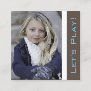 Moderiktigt Playdate kort w/Photo