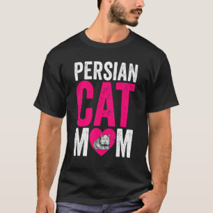 Moderkattdag kattmamma pälsförälder perserkatten t shirt