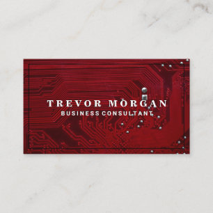 Moderkort   Red Microchip   Teknik Visitkort